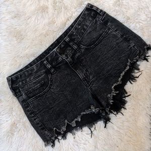 Express denim shorts